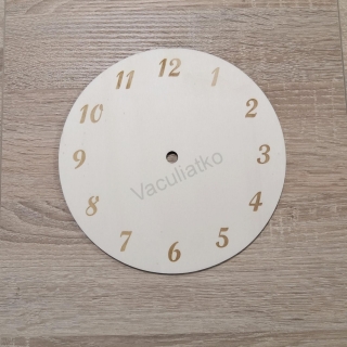 Drevené hodiny (polotovar) 30cm grav. čísla (hr.4mm)