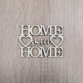 Nápis - home sweet home 9x6,4cm