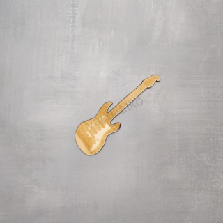 Drevený výrez - elektrická gitara 10x3cm