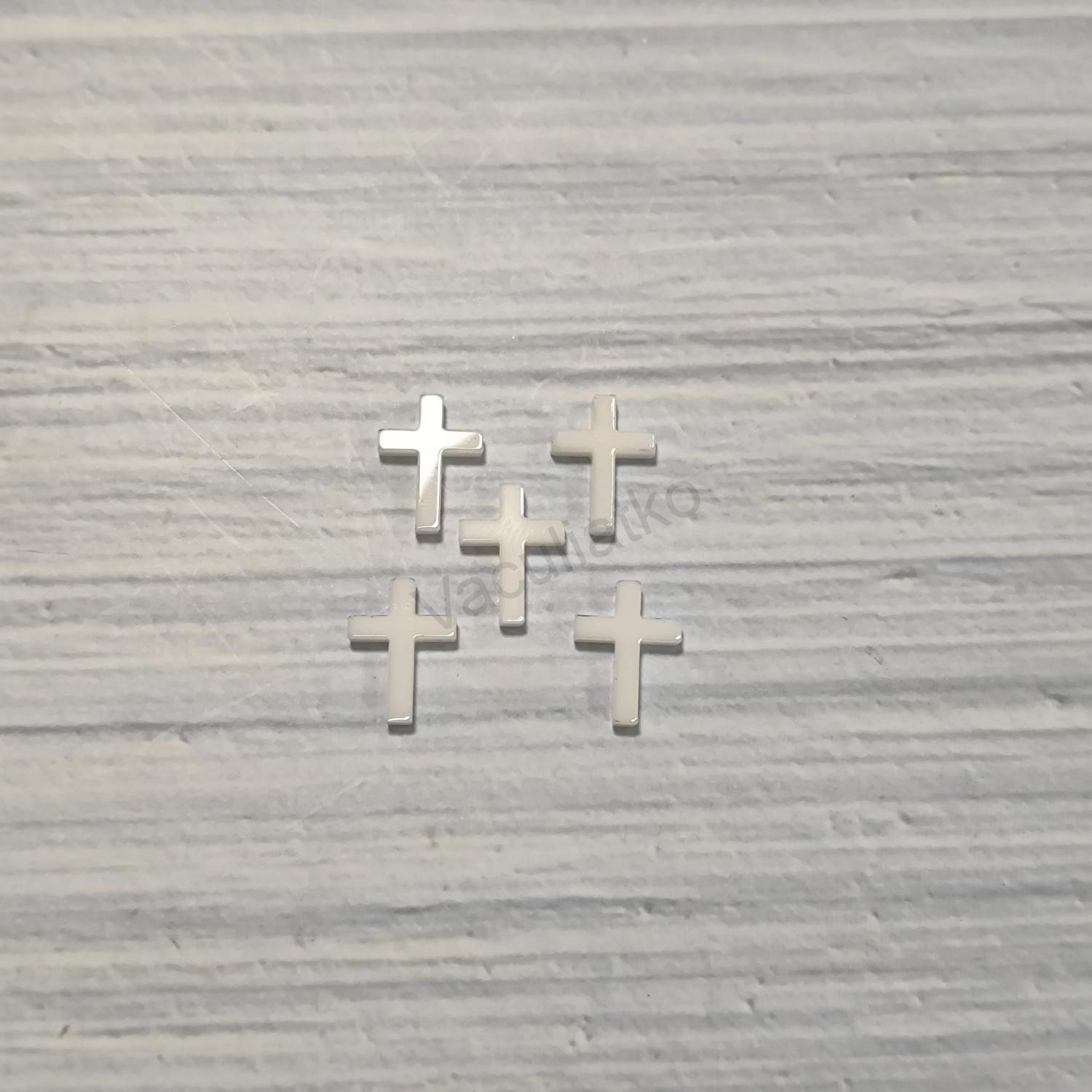 Akryl - krížik 1,5x2cm 5ks (F-Biela, hr.2mm) Akryl - krížik 1,5x2cm 5ks (F-Biela, hr.2mm)