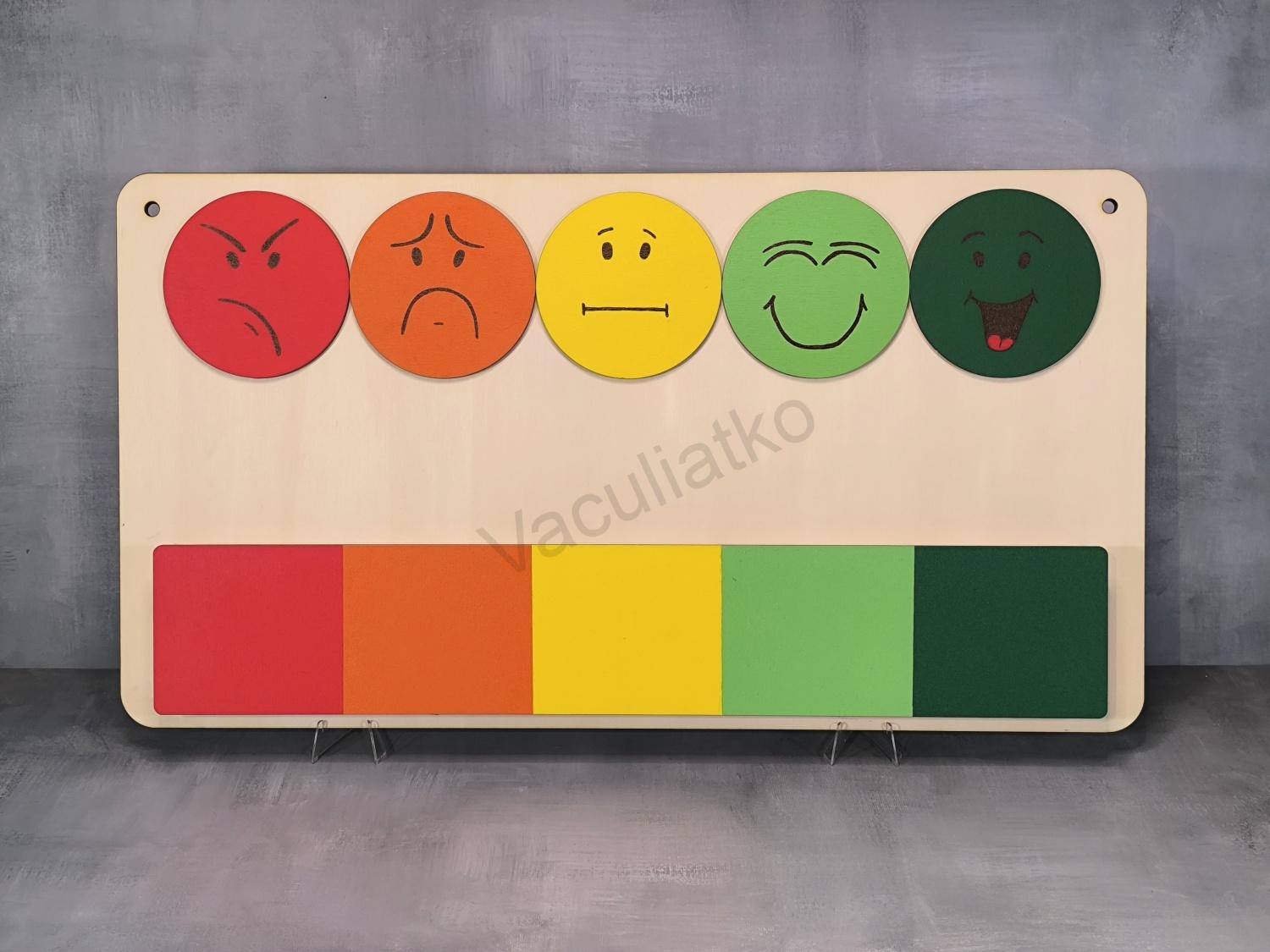 Tabuľka emócie 55x30cm F1, kruhy (bez paličiek s menom) Tabuľka emócie 55x30cm F1, kruhy (bez paličiek s menom)