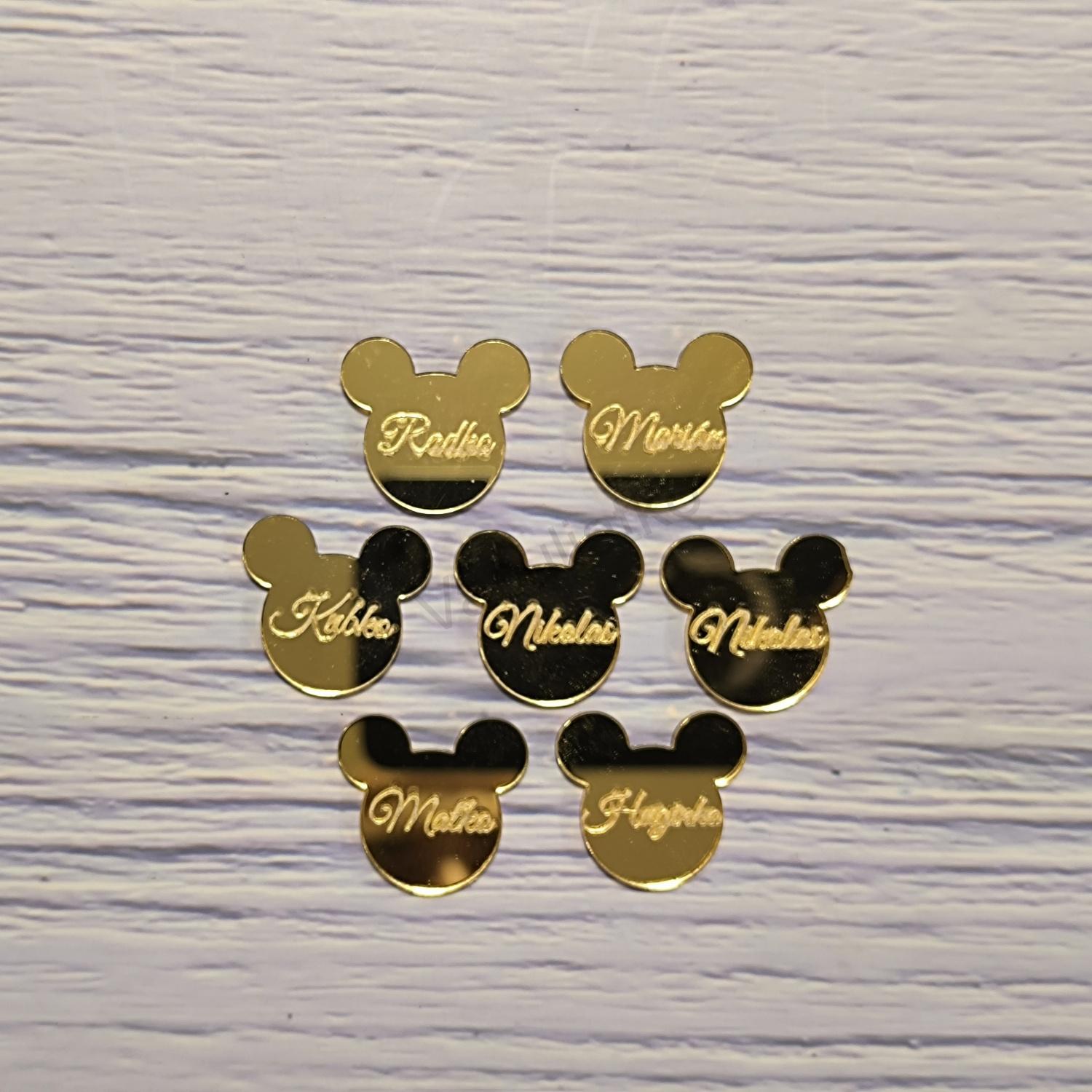 Zrkadlové plexi - hlava, maco 2,5cm s textom 1ks (pís., F-zlatá), hr.2mm Zrkadlové plexi - hlava, maco 2,5cm s textom 1ks (pís., F-zlatá), hr.2mm